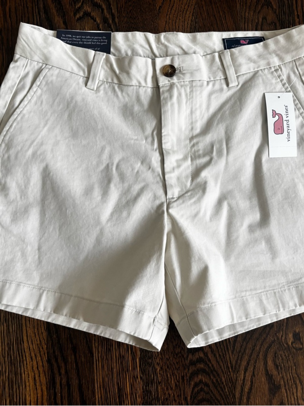 Vineyard Vines Women's White Cotton Bermuda Shorts